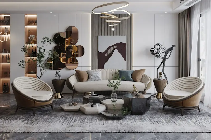 create a luxury living room